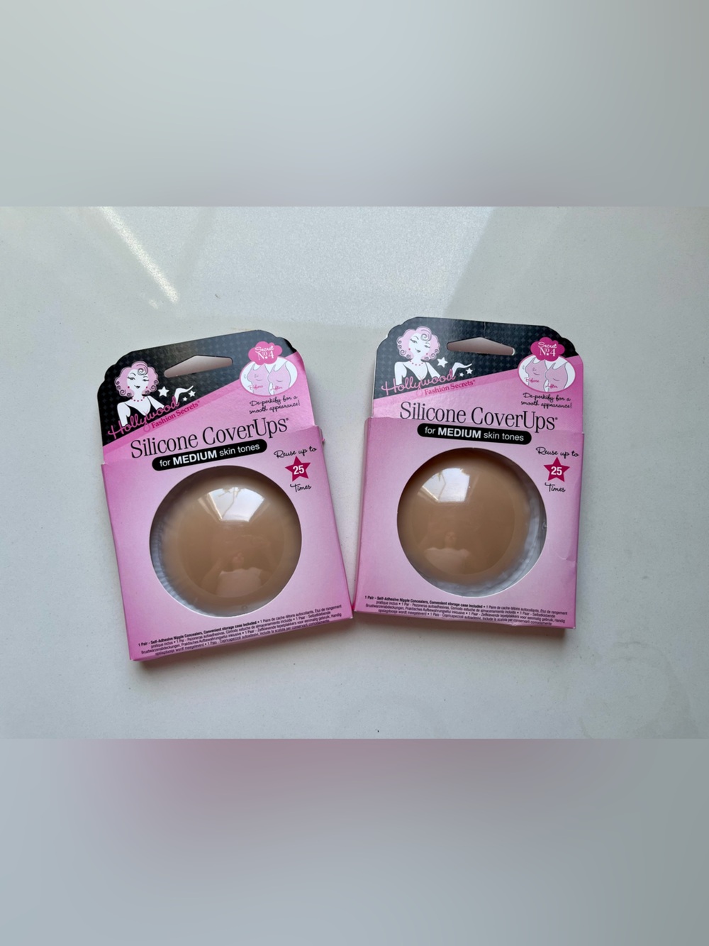 Silicone CoverUps for Medium Skin Tones - Nude - NWT! Two packs. Nipple covers